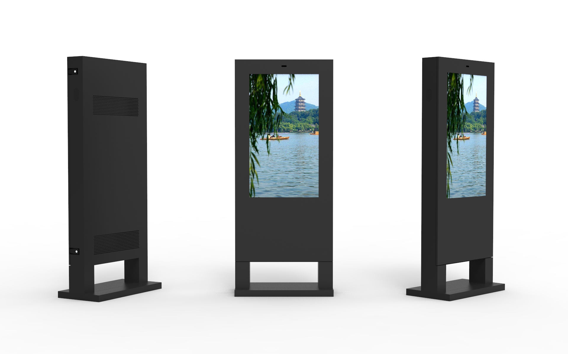 户外立式广告机49寸,支持各种外观尺寸定制